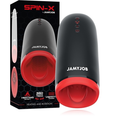 Pleasurable Spin-X Masturbator with Heat