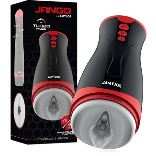 Masturbador De Comprensión Y Vibración Jango - Placer Supremo