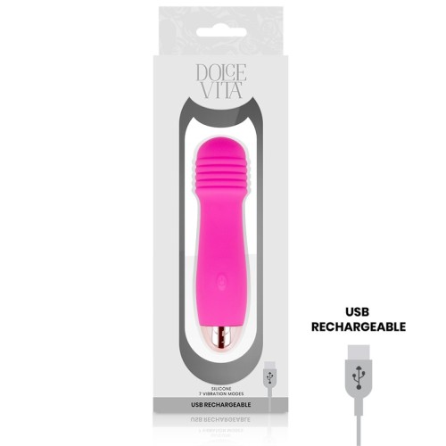 Dolce Vita Rechargeable Three Vibrator Pink