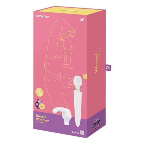Satisfyer Double Wand-er App White