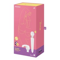 Satisfyer Double Wand-er App White