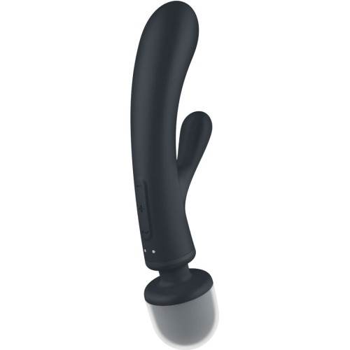 Satisfyer Triple Lover Vibrating Rabbit Massager Gray
