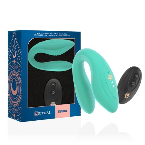 Kama Remote Control Couples Aqua - Pleasure Enhanced