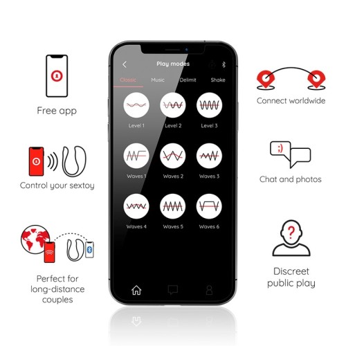 Oninder Black Vibrating Egg - Free App