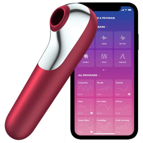 Satisfyer Dual Love Vibrator and Suction Device with Air Pulsation