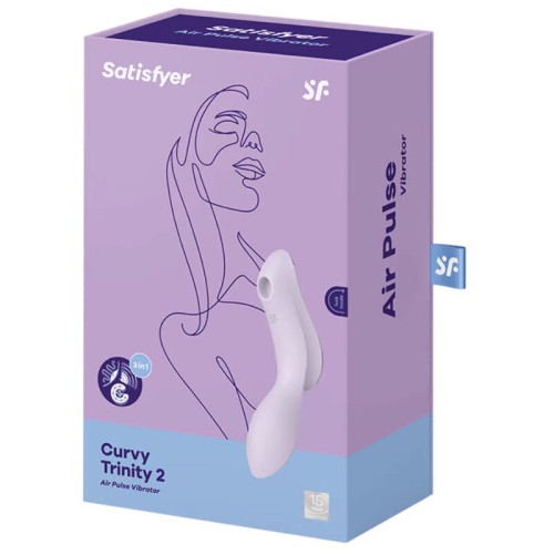 Satisfyer Curvy Trinity 2 Purple G-Spot and Clitoral Vibrator