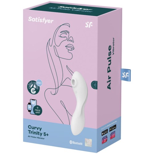 Satisfyer Curvy Trinity 5 App White Vibrator for Ultimate Pleasure