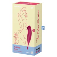 Satisfyer Twirling Pro+ Stimulator & Vibrator Red