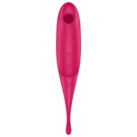 Satisfyer - Twirling Pro Estimulador Y Vibrador Rojo