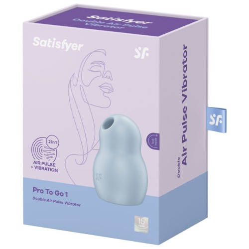 Satisfyer Pro To Go 1 Dual Stimulator Vibrator Blue