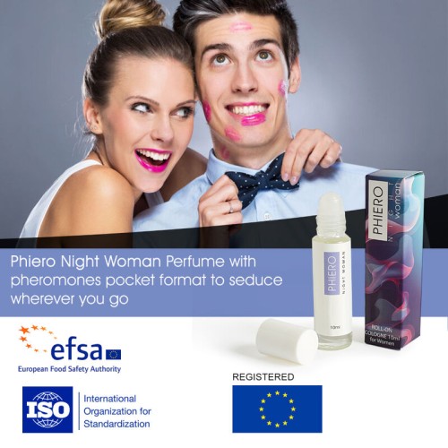 Phiero Night Woman Perfume with Pheromones | 10 ml Roll-on