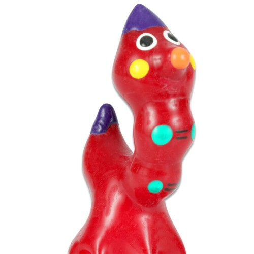 Preservativo Decorativo Pintado A Mano Gusano - Arte Único