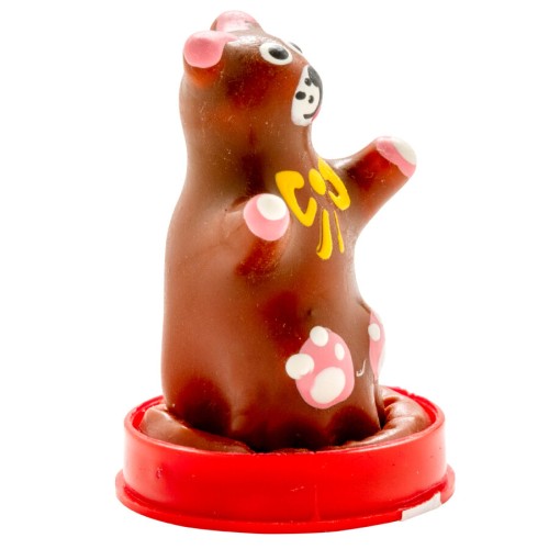 Hand-Painted Teddy Bear Condom - Unique Erotic Gift
