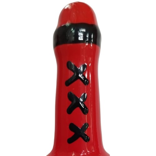 Hand Painted Condom Amsterdam Red