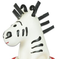 Hand-Painted Decorative Condom Zebra