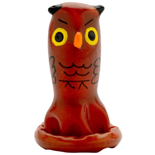 Hand-Painted Condom Owl Unique Gift
