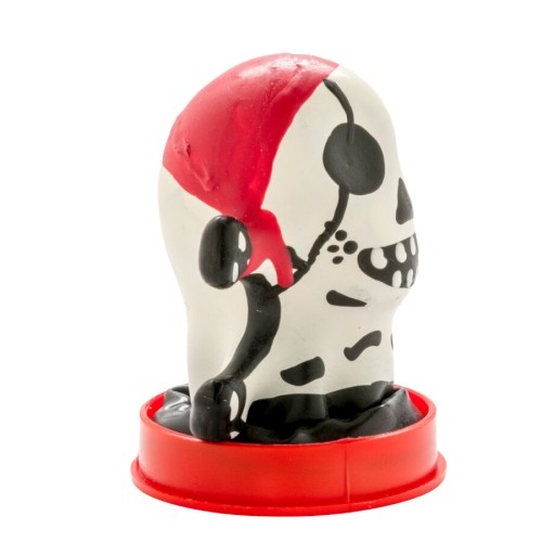 Hand-Painted Pirate Condom for Fun Occasions