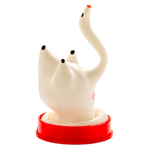 Hand-Painted Swan Decorative Condom