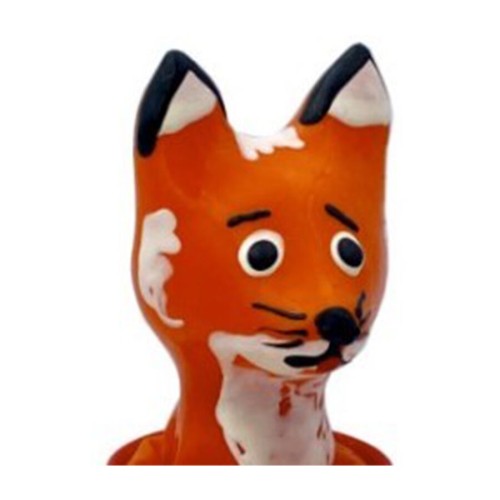 Hand-Painted Decorative Condom Brown Fox