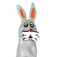 Hand-Painted Decorative Condom Bunny for Fun