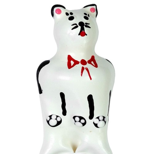 Hand-Painted Cat Condom XL - Unique Erotic Gift