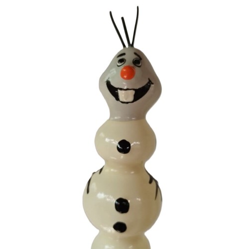 Hand-painted Decorative Condom Cute Snowman XL