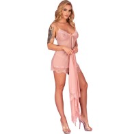 Livco Corsetti Fashion - Hyeona Babydoll + Pink Tanga XL