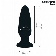 Anal Plug with Gem Silicone Size S 8.8 cm - Addicted Toys