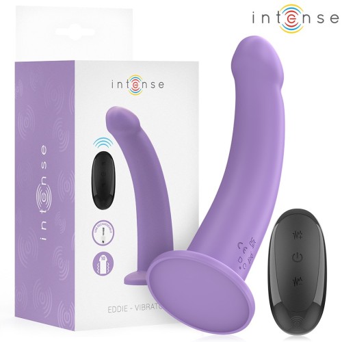 Intense Eddie Vibrador 17,5 Cm Morado 10 Vibraciones Control Remoto