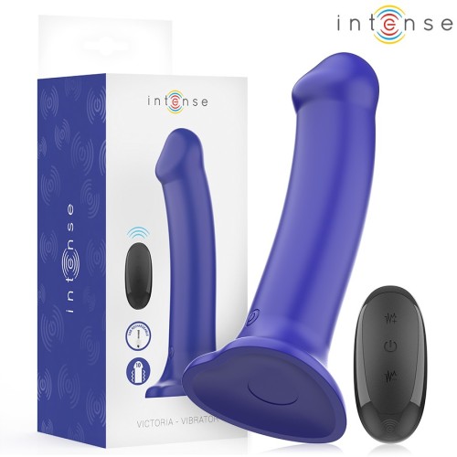 Intense Victoria Vibrator Suction Cup Dark Blue 10 Vibrations