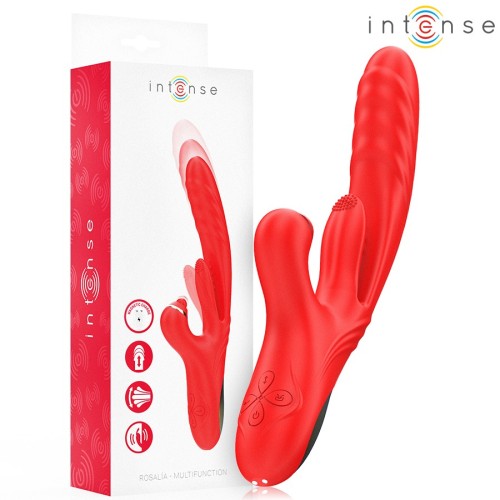 Intense Rosalia Vibrador Multifunción 3 En 1 Rojo