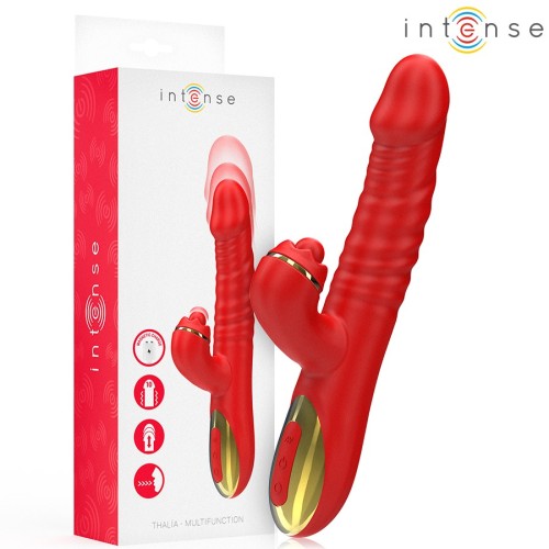 Intense Thalia Vibración & Empuje & Estimulación Rojo