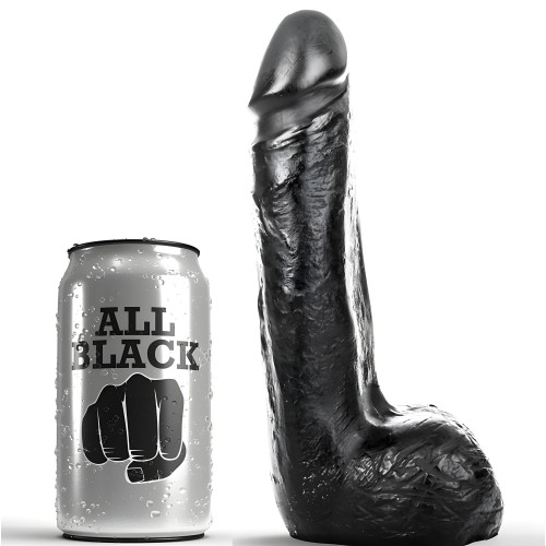 Soft Realistic Dildo Black 20 cm