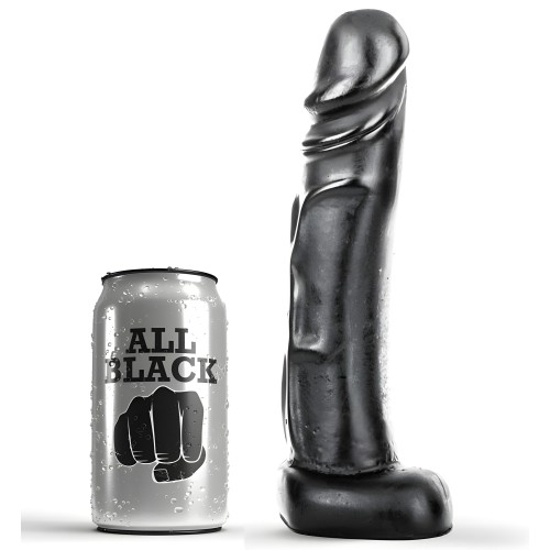 All Black 22 cm Realistic Dildo