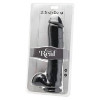 Get Real Dildo 28 Cm Con Testículos Negro