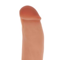 - Dildo Silicona 18 Cm Con Testículos Natural