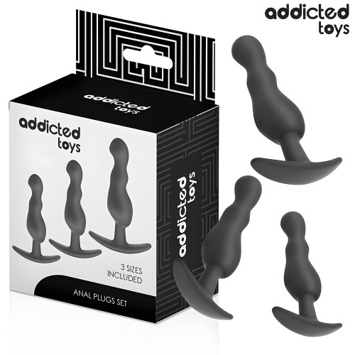 Addicted Toys Set of 3 Silicone Anal Plugs Model 1