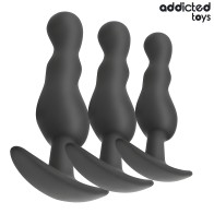 Addicted Toys Set De 3 Plug Anal Silicona Modelo 1