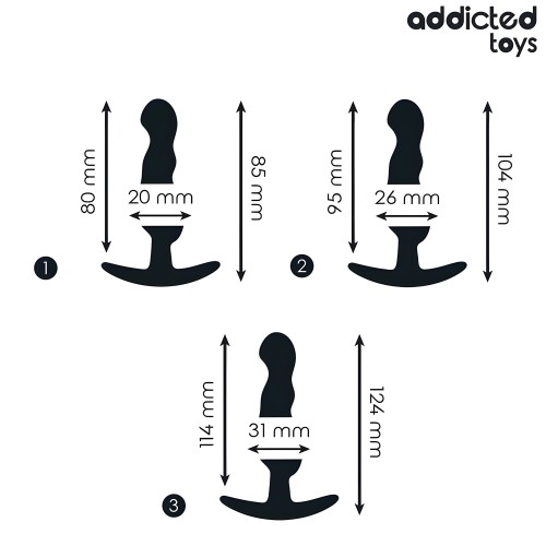 Addicted Toys Set of 3 Silicone Anal Plugs Model 1