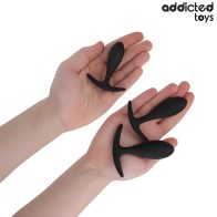 Addicted Toys Set of 3 Anal Plugs Silicone Model 2
