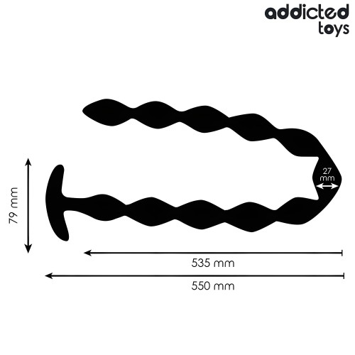 Plug Anal Extra Largo 27 Cm Silicona