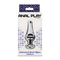- Anal Play Diamante Bum Bijou Plug Anal Mediano