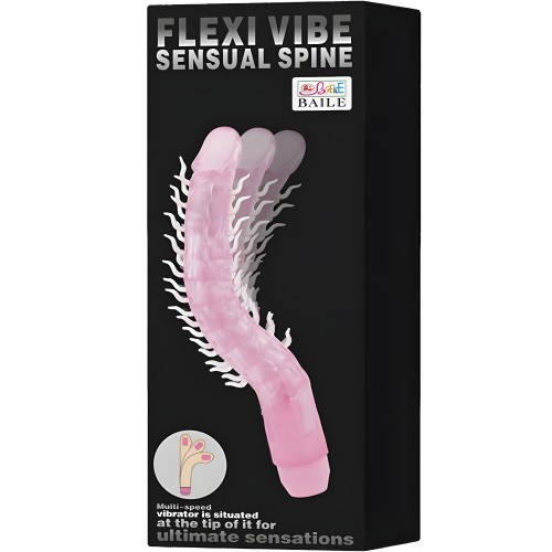Baile - Flexi Vibe Sensual Spine Bendable Vibrating Dildo Lilac 23.5 cm