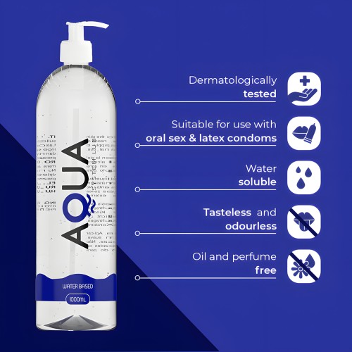 Aqua Quality - Lubricante Base De Agua 1000 Ml