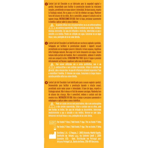 Control - Lub Gel Lubricante Chocolate 75 Ml