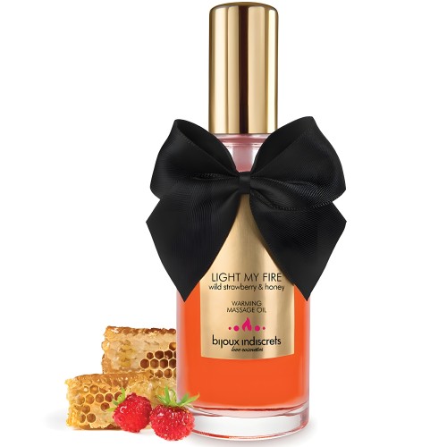 Bijoux Warming Massage Oil Strawberry Scent