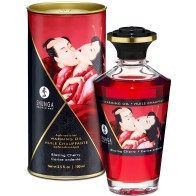 Shunga Massage Oil - Intense Cherry Heat 100ml
