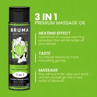 Bruma Premium Warming Massage Oil Watermelon Flavor 3-in-1