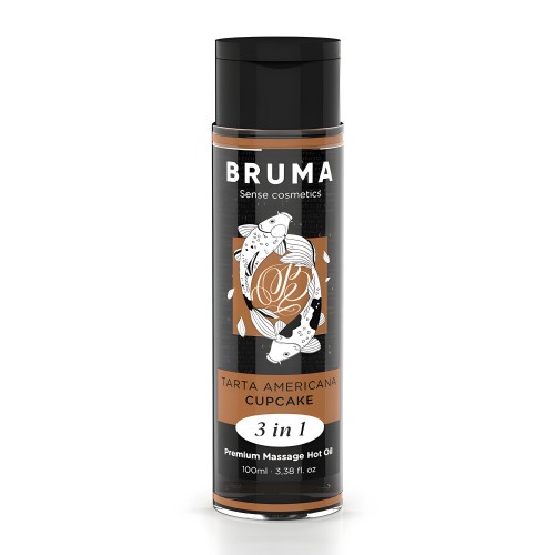 Bruma Premium Massage Oil Heat Effect American Pie Flavor 3 in 1 - 100ml