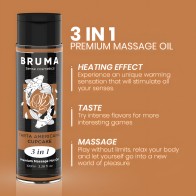 Bruma Premium Massage Oil Heat Effect American Pie Flavor 3 in 1 - 100ml